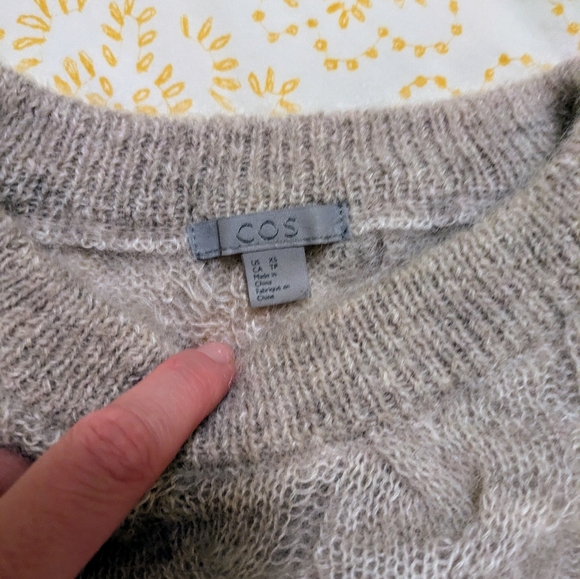 COS Cable Knit Mohair Sweater - XS - Picture 2 of 8